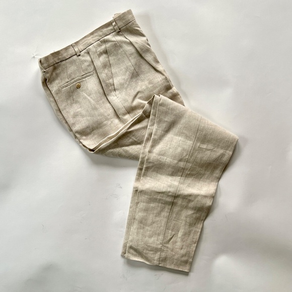 New TALBOTS Irish Linen Pants- Size 4 - Picture 1 of 7
